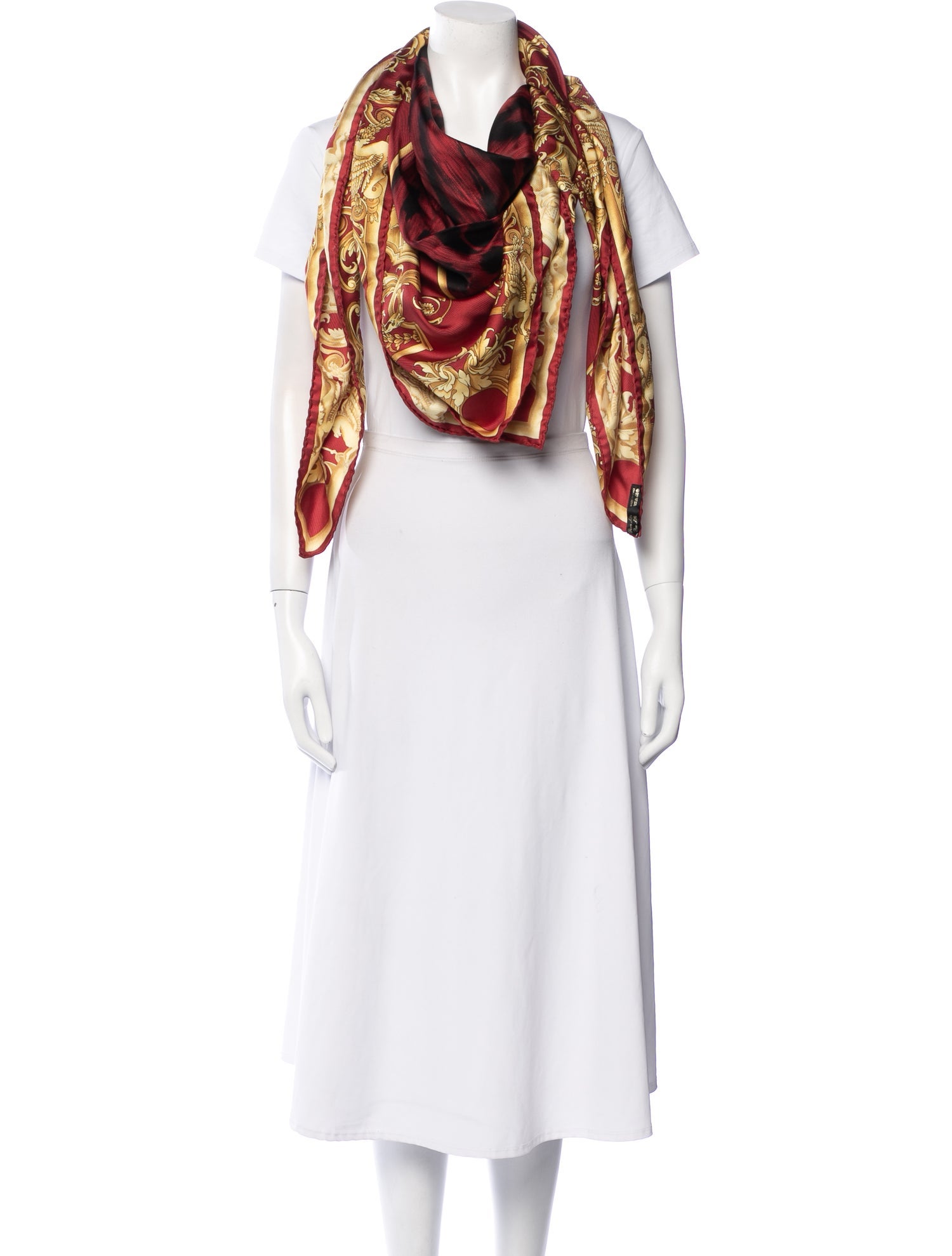 Versace Animal Print Scarf